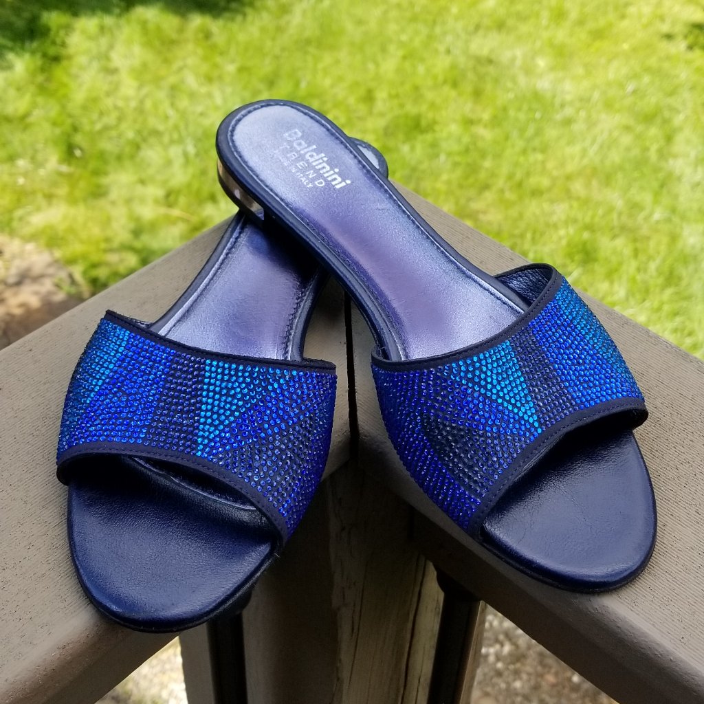 Leather Slippers Size It 41 Brand Baldinini